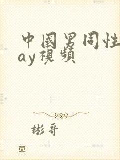 中国男同性恋gay视频