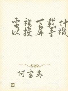 电视下载什么可以投屏手机