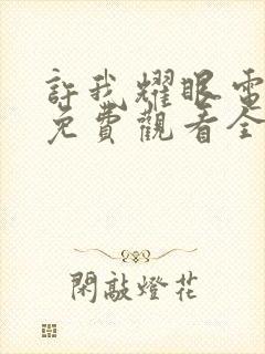 许我耀眼电视剧免费观看全集