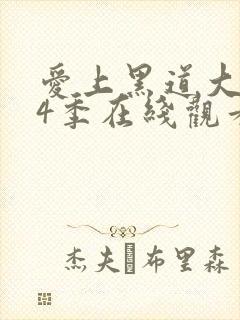 爱上黑道大佬第4季在线观看