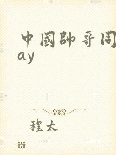 中国帅哥同志gay