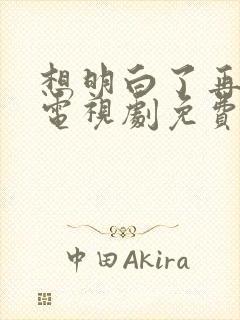 想明白了再结婚电视剧免费观看全集封面