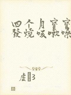 四个月宝宝感冒发烧咳嗽嗓子哑了怎么办