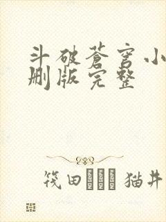 斗破苍穹小说未删版完整