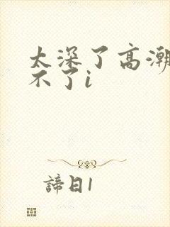 太深了高潮了受不了i