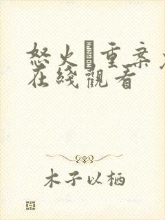 怒火·重案免费在线观看