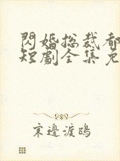 闪婚总裁都很穷短剧全集免费观看