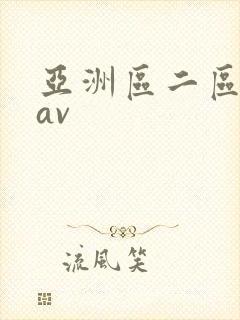 亚洲区二区中文av