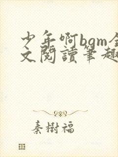 少年啊bgm全文阅读笔趣阁