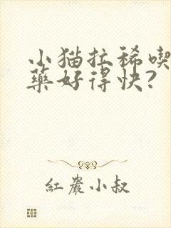 小猫拉稀吃什么药好得快?