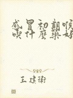 感冒初期喉咙痛吃什么药好得快