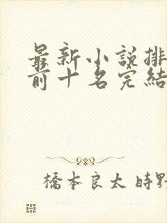 最新小说排行榜前十名完结封面