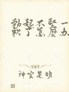 勃起不坚一会就软了怎麽办