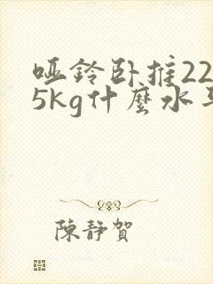 哑铃卧推22.5kg什么水平