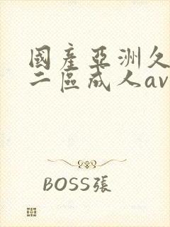 国产亚洲久一区二区成人av