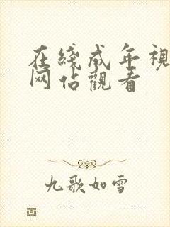 在线成年视频人网站观看