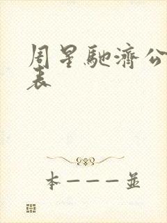 周星驰济公演员表