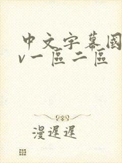 中文字幕国产av一区二区