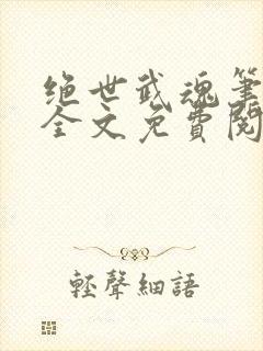 绝世武魂笔趣阁全文免费阅读