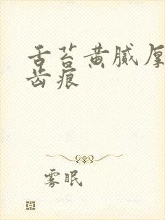 舌苔黄腻厚白有齿痕