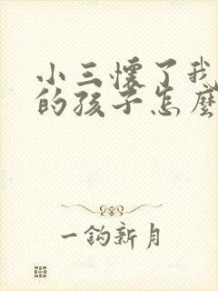 小三怀了我老公的孩子怎么办