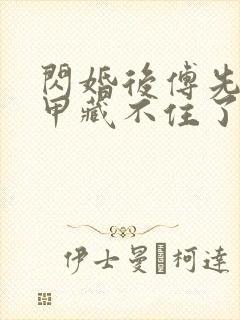 闪婚后傅先生马甲藏不住了.