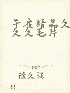 午夜精品久久久久久毛片封面