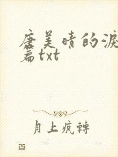 唐美晴的泪番外篇txt封面