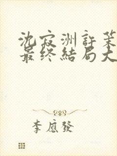 沈寂洲许茉孟姣最终结局大结局