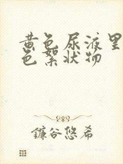 黄色尿液里有白色絮状物