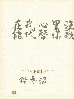 在我心里没有谁能代替你歌词