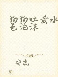 狗狗吐黄水带白色泡沫封面
