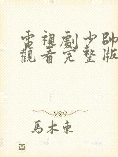 电视剧少帅在线观看完整版免费观看