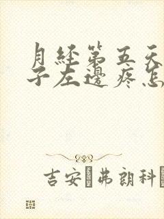 月经第五天小肚子左边疼怎么回事封面