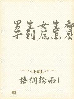 男生女生都生孩子到底怎么得来的