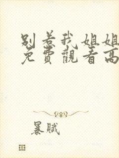 别惹我姐姐短剧免费观看高清