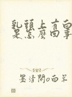 乳头上有白色的是怎么回事