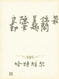 良陈美锦最新章节笔趣阁