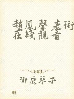 赵凤声老街电影在线观看