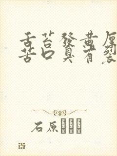 舌苔发黄厚腻口苦口臭有裂纹