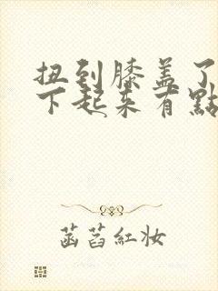 扭到膝盖了,蹲下起来有点痛