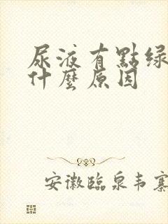 尿液有点绿黄是什么原因封面