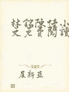 林铭陈佳小说全文免费阅读最新章节