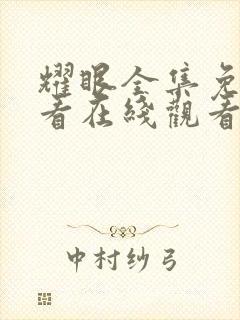 耀眼全集免费观看在线观看封面