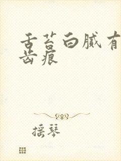 舌苔白腻有裂纹齿痕