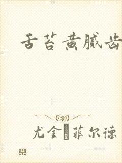 舌苔黄腻齿痕封面