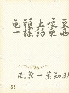 龟头上像豆腐渣一样的东西是什么封面