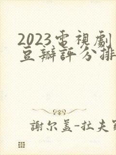 2023电视剧豆瓣评分排行榜