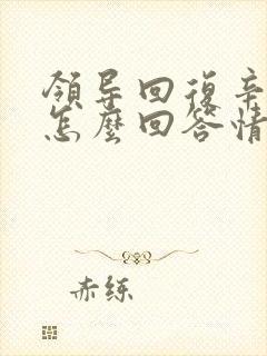 领导回复辛苦啦怎么回答情商高