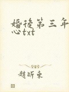 婚后第三年她变心txt